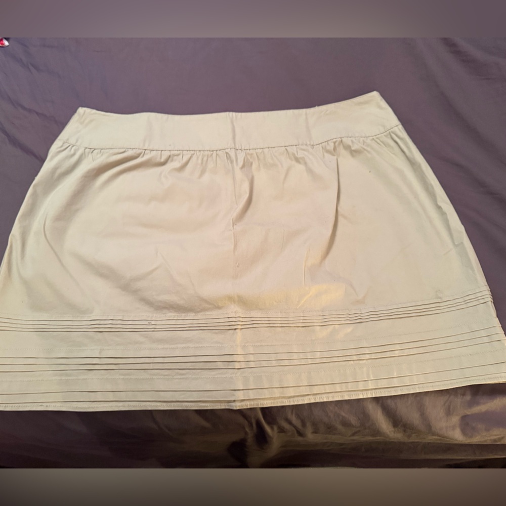 NWT Avenue Chic Cream Khaki Skirt Plus Size 24